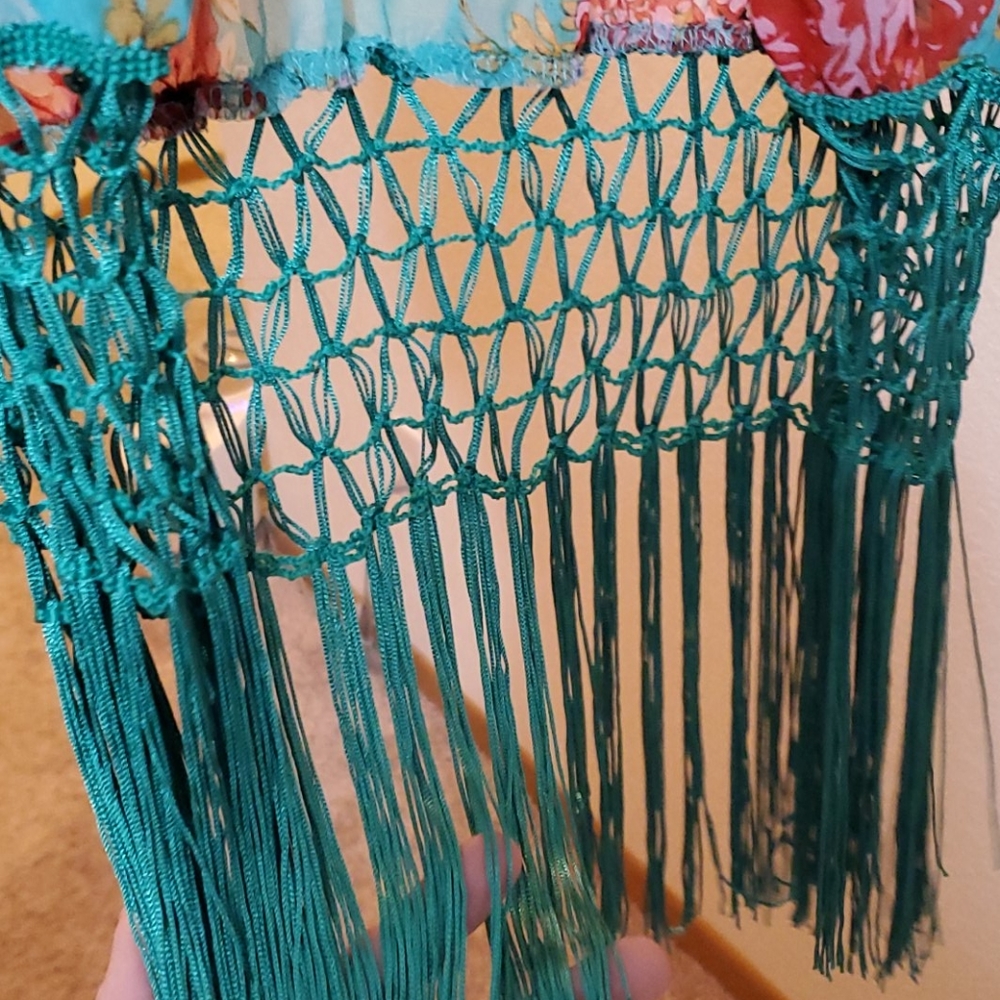 Sheer floral swimsuit cover up - Picture 3 of 3